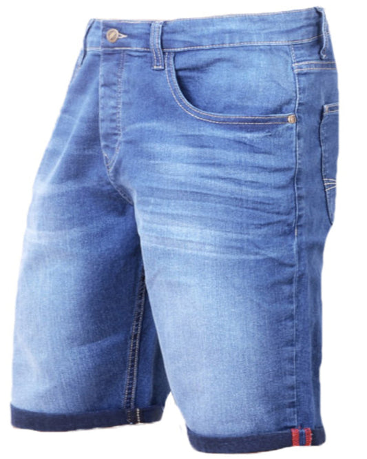 Mens Denim Shorts Slimfit Stretch